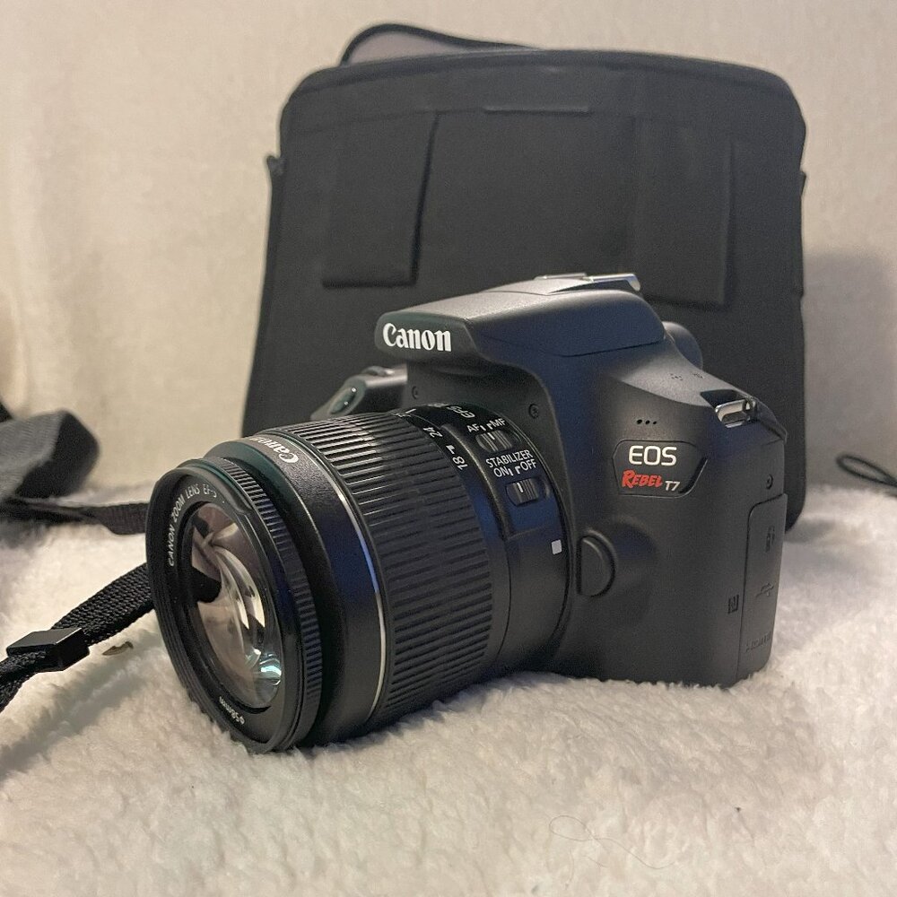 Canon Rebel T7 DSLR Camera Bundle w/ 18-55mm lens, RAM Clamp, & batt/charger - Picture 4 of 6